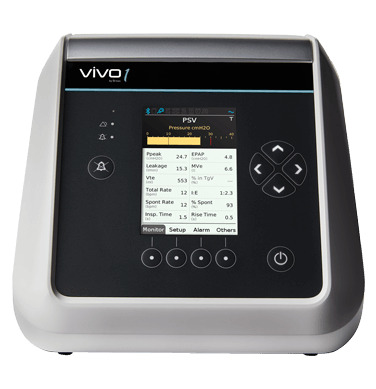 Breas Vivo -1 Non-Invasive Ventilation BiPAP Machine | 2 Years Warranty | Mode : CPAP, S, ST, PSV | Online Demostration & Installation.