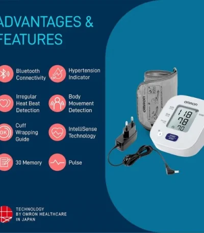 Omron HEM-7143T1A Automatic BP Monitor With Bluetooth connectivity