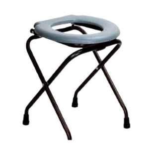 Karma Ryder COMD-215 C Yellow & Brown Commode Folding Chair