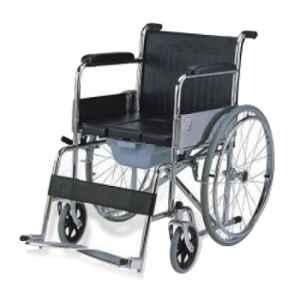 Karma Rainbow 6 Rexine & Mild Steel Commode Wheelchair
