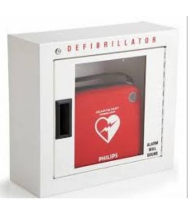 AED CABINET WITH FIRST AID STORAGE