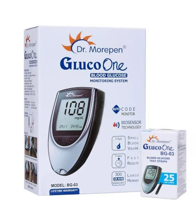 Dr. Morepen BG-03 Gluco One Glucometer Kit