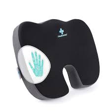 HEATRONICS™ Coccyx Cushion Tailbone Pain & Sciatica Relief, Comfortable Cushion for Office Chair | Ergonomic Car Seat Cushion with Cover for Long Sitting | 1 year warranty | Online demostration & Installation | Made in India.