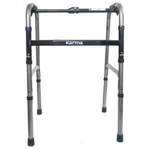 Karma WK-80 110-120kg 73-90cm Aluminium Silver Foldable Walker, 158-00021