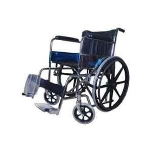 Karma 110kg Mild Steel Manual Wheelchair with Backrest, Armrest & Footrest