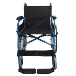 Karma Champion 200 100kg Blue Foldable Wheel Chair, 114-00017