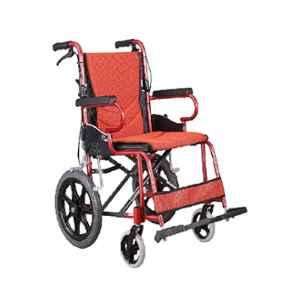 Karma KM-2500L 890x560x860mm 20Q Rose Red Aluminium Foldable Wheelchair